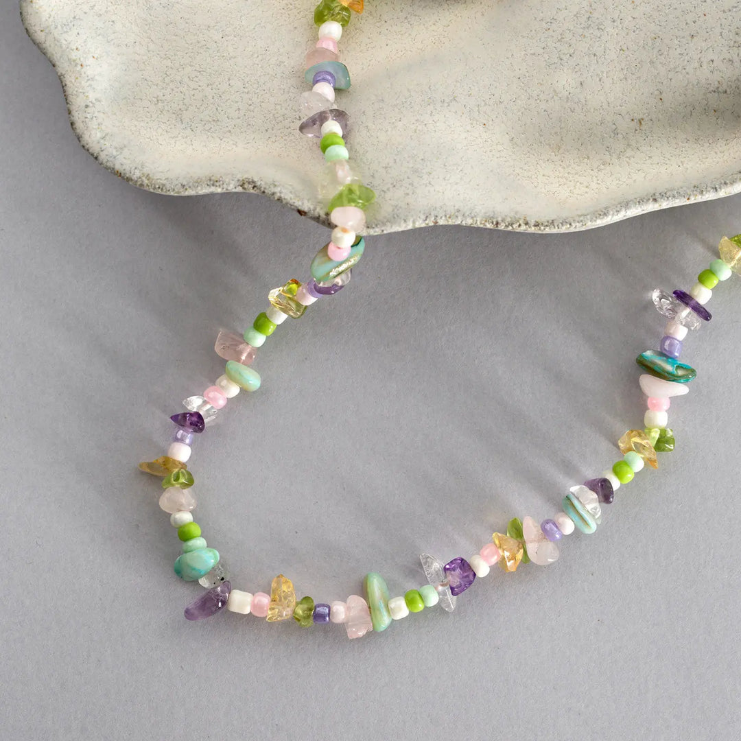 Larissa - Semi Precious Colorful Stones Necklace  | Timi of Sweden