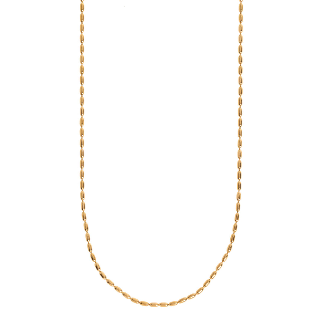 Braven - Beaded Chain Necklace Stainless Steel