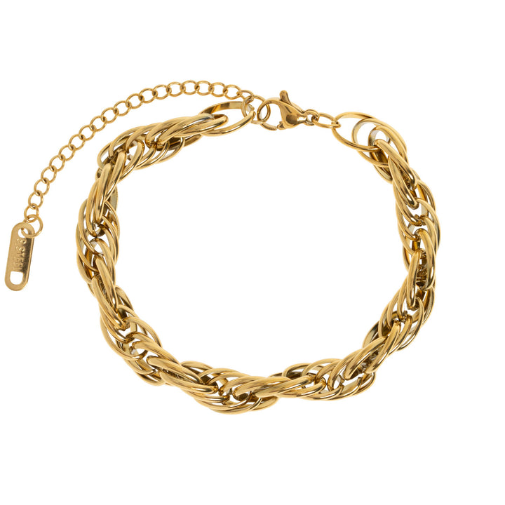 Alexis - Bracciale a catena Chunky in acciaio inossidabile