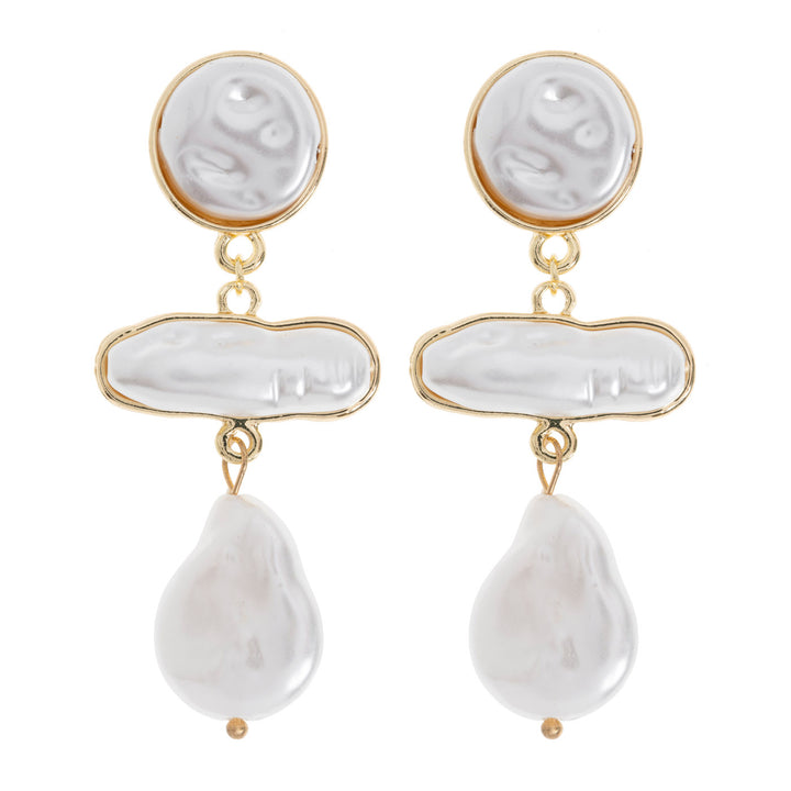 Rivers - Statement Faux Pearl Earrings