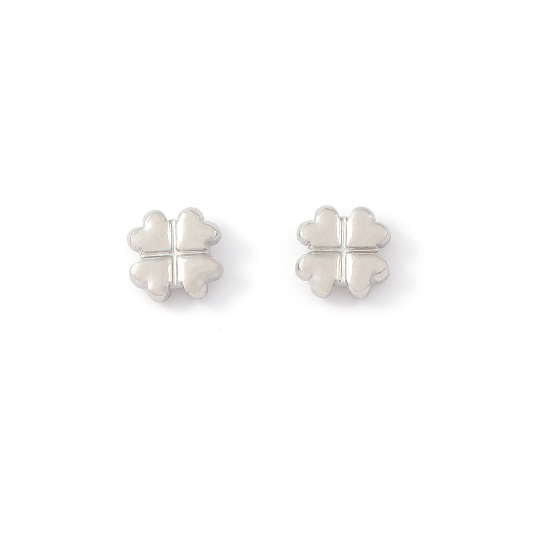 Alexa - Orecchini Mini Stud Clover in Acciaio Inossidabile