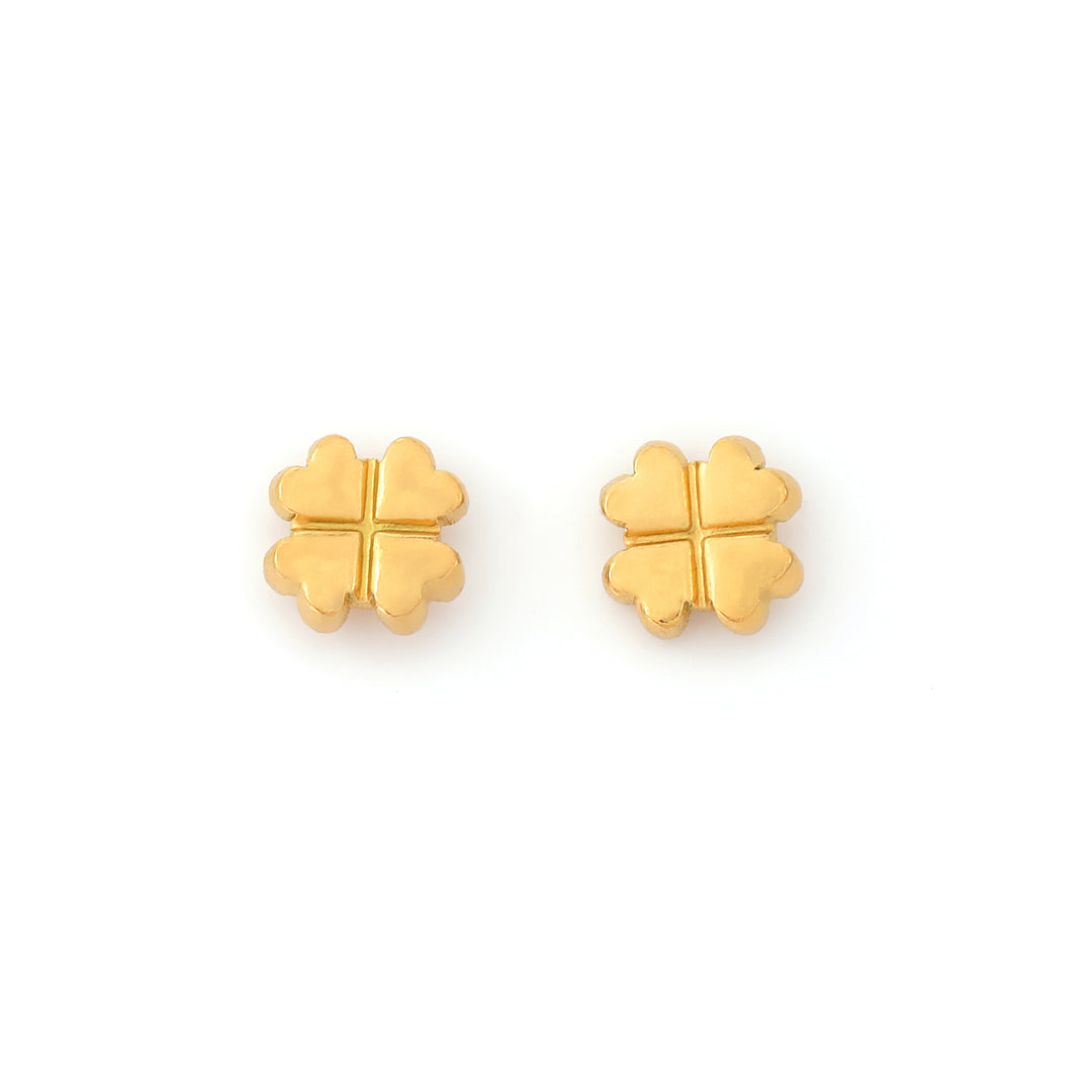 Alexa - Orecchini Mini Stud Clover in Acciaio Inossidabile