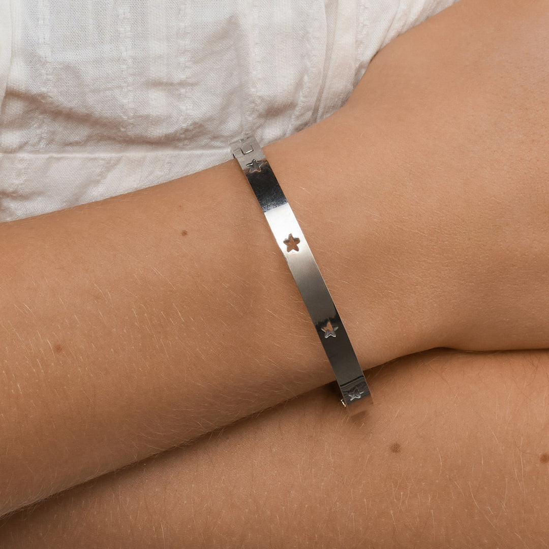 Leia - Star Bangle Bracelet Stainless Steel